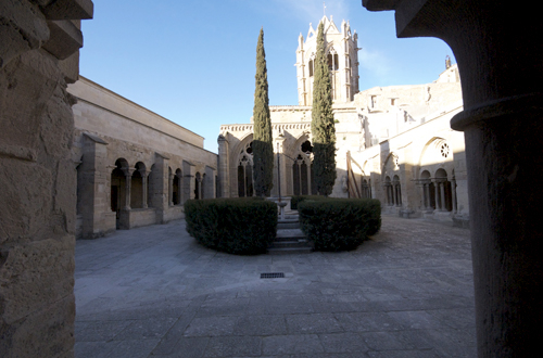 Claustro de Vallbona desde la galería sur